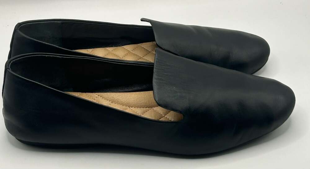 Birdies The Starling Black Leather Loafers Flats - Picture 3 of 6
